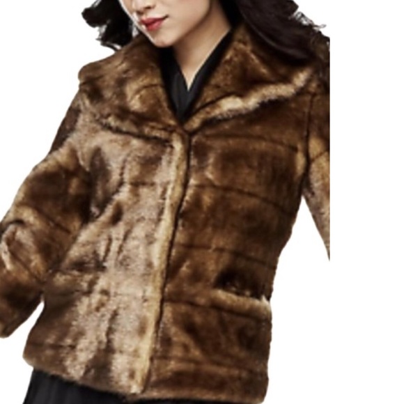 Rachel Zoe Faux Fur Cropped Jacket BNWOT XS - Picture 1 of 12